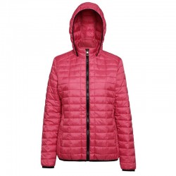 Plain Women's honeycomb hooded jacket 2786 Outer: 36gsm, Lining: 52gsm, Wadding: 250 GSM